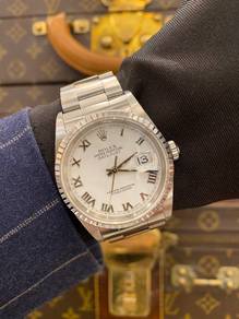 2003 Rolex Datejust 36 Ref 16220 White Dial Roman