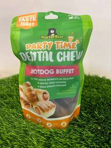 Nurturbear Partytime Dental Chew - Hotdog
