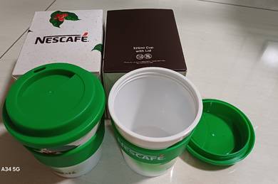 2x Nescafe 325ml Cup With Lid 