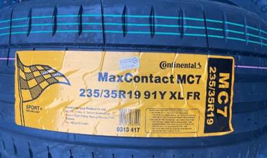 235 35 19 CONTINENTAL MC7 Tayar Tyre New 2026