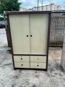 6ft Sliding Door Almari Baju Wardrobe Drawer Cupbo
