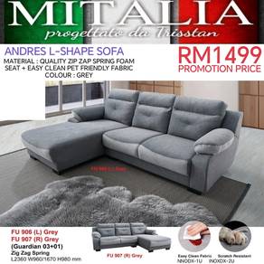 Sofa L-shape Berkualiti | Quality L-shape Sofa