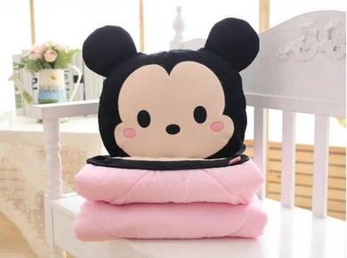 Mickey/Minnie Bantal Selimut/Pillow Blanket (2in1)