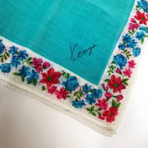 KENZO Neck Scarf Women Square Kerchief