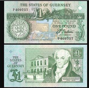 Guernsey 1 pound (1991) - Pick P52b   unc