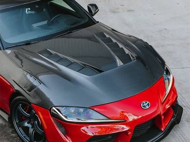 Toyota Supra A90 TV Bonnet Hood Carbon Bodykit Lip
