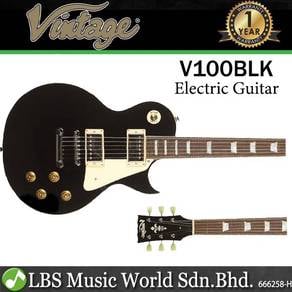 Vintage V100BLK Reissued Series Electric Guitar