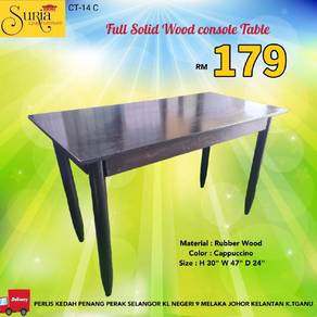 Solid wood console table