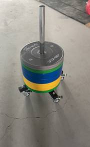 Barbell Holder Rack Stand Storage With Wheels Home
