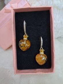 Yellow Phantom Quartz Earring