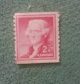 Thomas Jefferson 2 cent U.S Postage 1954 Vintage
