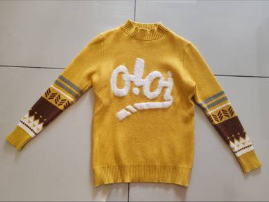 Ladies Yellow Thick Turtleneck Sweater