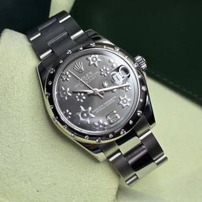 Rolex Datejust Grey Floral 178344