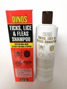 Dinos Dog Tick Lice Flea Shampoo Anjing 500ml