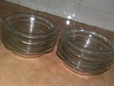 Mangkuk vintage pyrex glass dessert bowl 8