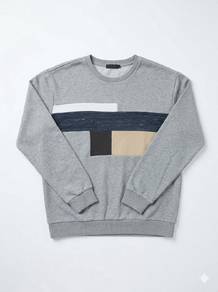 Grey Geometric Patchwork