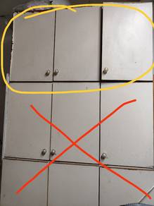 122x64xm cabinet storage aluminium wood papan