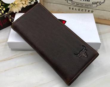 R.Rider Genuine Cow Leather Men's Long Wallet