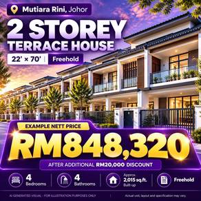 2-storey Terraced House For Sale in Skudai,JHR