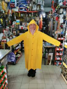 Rain coat / baju hujan ( tebal ) kuning