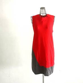 Kate Spade Saturday Red Gray Knit Color Block