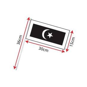 Terengganu Hand Hold Flag with stick