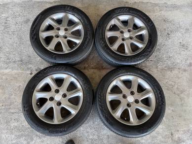Rim original enkei myvi SE lagibest tyr conti
