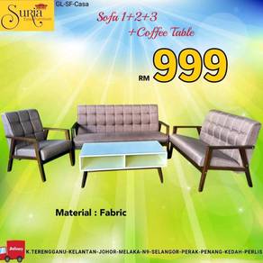 Sofa 1+2+3 seaters+ meja kopi