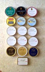 (EMPTY) LOT Round Tins - Denmark and USA (16 Tins)