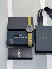 DW Daniel Wellington Classic Mesh Onyx Gold