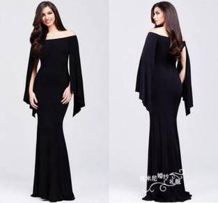 Black red dinner party prom wedding dress RBP0234