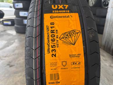 Tayar baru 235 60 18 Continental ux7 suv 2025 tyre