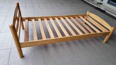 Solid Wood Single Bed Frame