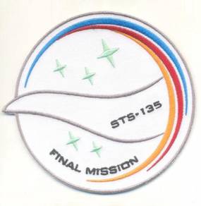 NASA STS-135 Drexel Final Shuttle Space #W Patch