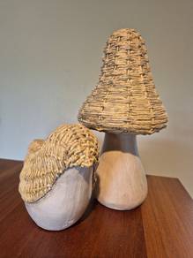 France bird mushroom sculpture