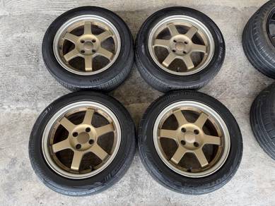 Rim te37 bronze 15 inch alza blm flx myvi vios