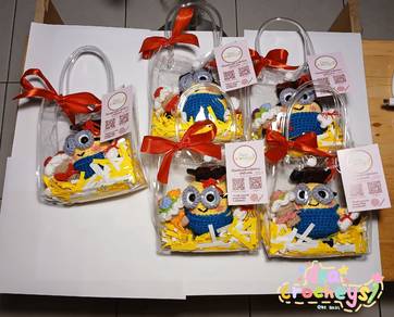 Handmade Graduation Minion Crochet Keychain 