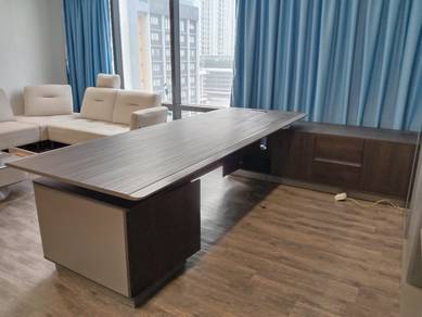L Shape Director Table with built-in storage