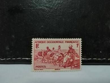 1947 French West Africa Donkeys Animal Transport