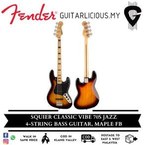 Squier by Fender Classic Vibe 70s Jazz 4-String
