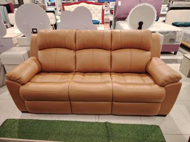 3S+2S+1R Cow Leather Sofa Set