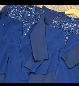 misya dress size xl dark blue