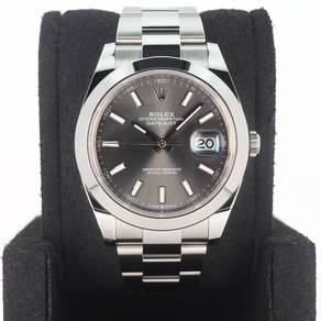 Brand New Mar 2026 Rolex Datejust 41 Slate Grey