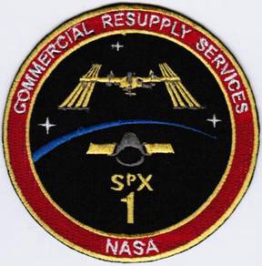 Spacex 09 NASA SPX-1 CRS-1 Commercial Space Patch