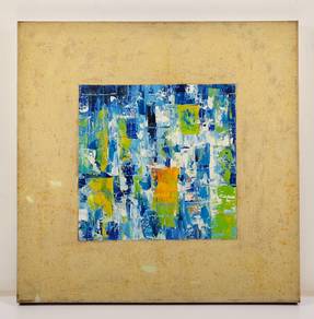 Geometric Harmony Aged Abstract VII