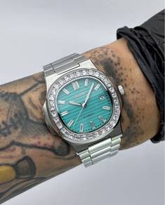 Custom Seiko Mod 40mm Double Diamond Nautilus