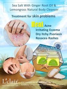 Pure Natural Sea Salt & Ginger Oil Body Cleanser