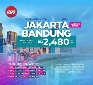 4H3M JAKARTA BANDUNG With FLIGHT 