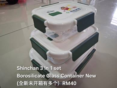 Sinchan Glass Container 3 in 1