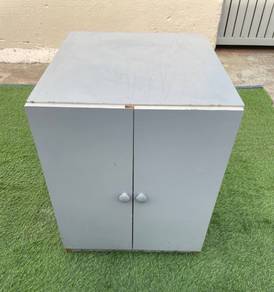 YA30R   Almari 2 Doors Cabinet Grey